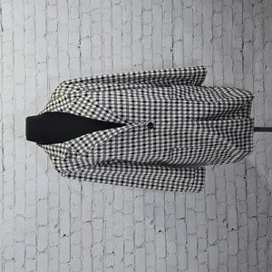 Jules & Leopold Houndstooth One Sweater Blazer - Size Large